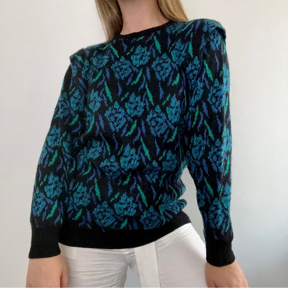 Vintage 90s knit sweater by POP England • So unique! - Picture 3 of 5